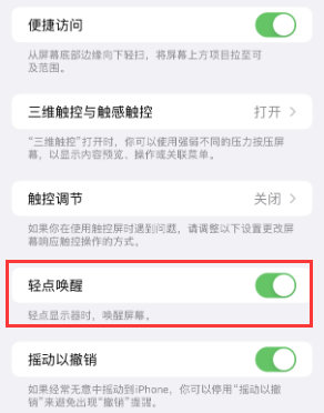 埇桥苹果授权维修站分享iPhone轻点无法唤醒怎么办