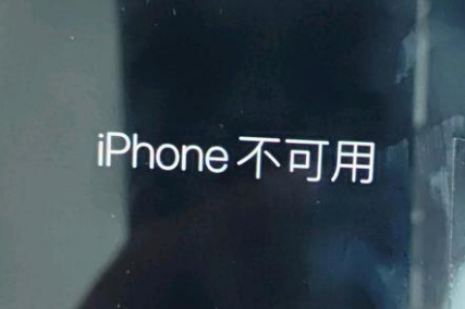 埇桥苹果服务网点分享锁屏界面显示“iPhone 不可用”如何解决 